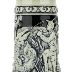 Fishing Beer Stein Cobalt