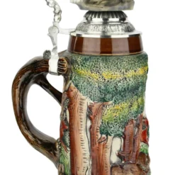 Fox Handle Hunter Beer Stein 2 Liter | Eagle Lid -Deals Steinking Store Fox Handle Hunter Beer Stein 2 Liter Flying Eagle Lid K949BE LS SM 16147.1586720164