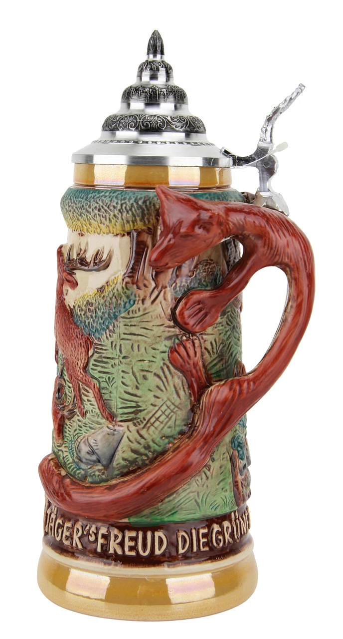 Hunters Joy Fox Handle Beer Stein - Image 2