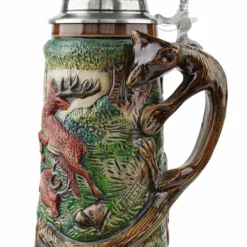 Fox Handle Hunter Beer Stein -Deals Steinking Store Fox Handle Hunter Stein 1 Liter K949B RS SM 55114.1460494953
