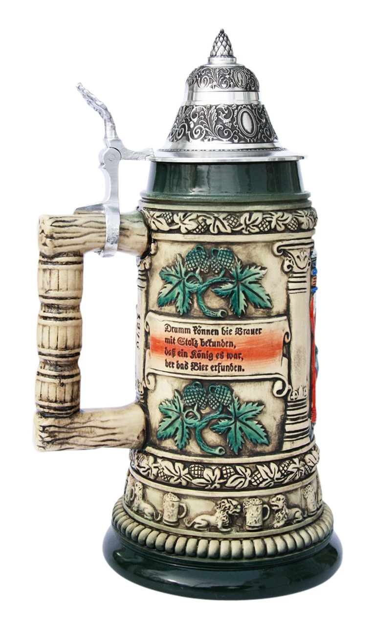 Gambrinus The Beer King Stein Hand Painted - Image 2