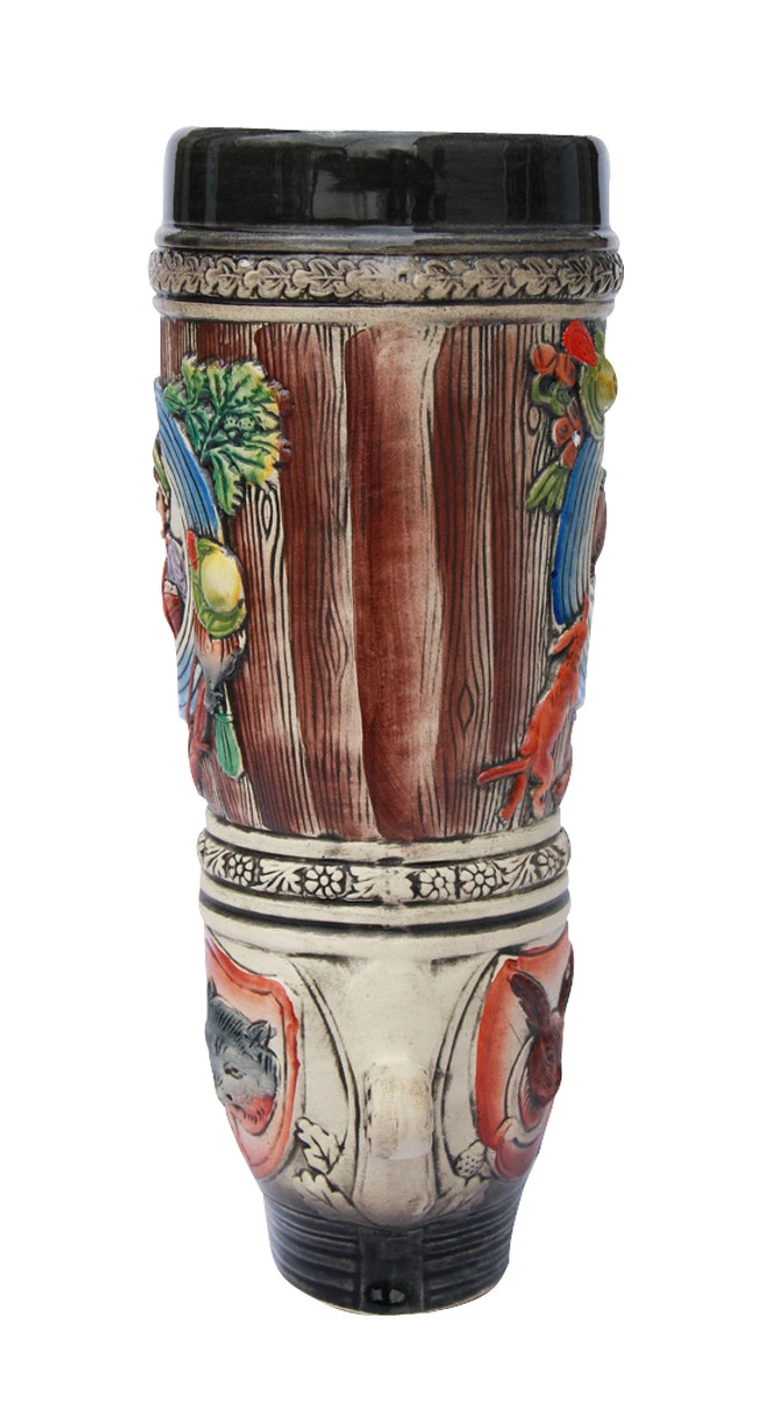 German Ceramic Hunters Beer Boot 1 Liter - Image 4