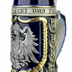 German Eagle Crests Beer Stein Blue -Deals Steinking Store German Eagle Crests Beer Stein Blue ZB1425606EBL RA SM 19818.1527115728