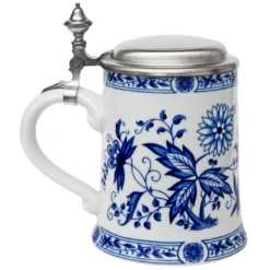 Zimmermann German Flowers Porcelain Beer Stein