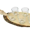 German Schnapps Wooden Platter