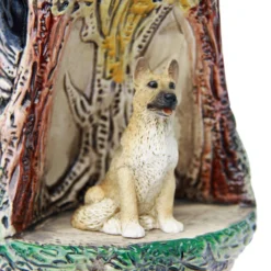 German Shepherd Wildlife Grotto Beer Stein -Deals Steinking Store German Shepherd Wildlife Beer Stein K335BS Detail SM 30706.1401397239