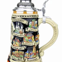 German Traveler Beer Stein | 0.4 Liter -Deals Steinking Store German Traveler Beer Stein 0.4 Liter K609 4 RS SM 31321.1532554386