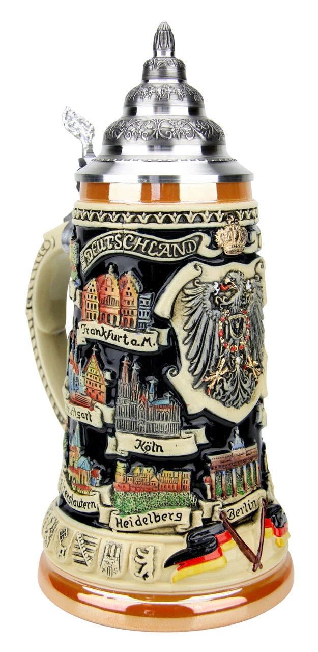 German Traveler Beer Stein 3 German Traveler Beer Stein
