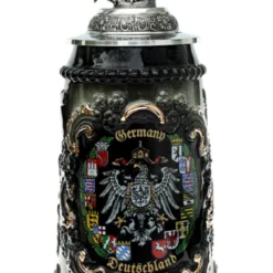Deutschland Beer Stein With Eagle Lid
