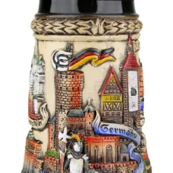 Germany Panorama Beer Stein Rustic