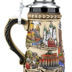 Germany Panorama Beer Stein Rustic -Deals Steinking Store Germany Panorama Beer Stein ZB1746906 LS SM 99516.1527119229