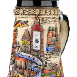 Germany Panorama Beer Stein Rustic -Deals Steinking Store Germany Panorama Beer Stein ZB1746906 RA SM 91669.1527119230