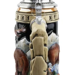 Glorious Grizzly Bear Beer Stein -Deals Steinking Store Glorious Grizzly Beer Stein K956 Back SM 53494.1460150485