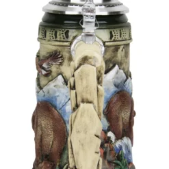 Glorious Grizzly Bear Beer Stein Rustic 11 Glorious Grizzly Bear Beer Stein Rustic -Deals Steinking Store Glorious Grizzly Beer Stein Rustic K956RU Back SM 70451.1460150694