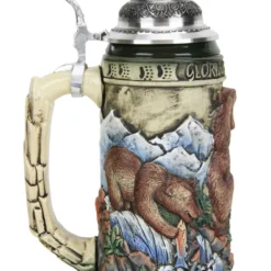Glorious Grizzly Bear Beer Stein Rustic 12 Glorious Grizzly Bear Beer Stein Rustic -Deals Steinking Store Glorious Grizzly Beer Stein Rustic K956RU LS SM 31558.1460150708