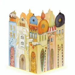 Glowing Town Large 3D German Advent Calendar