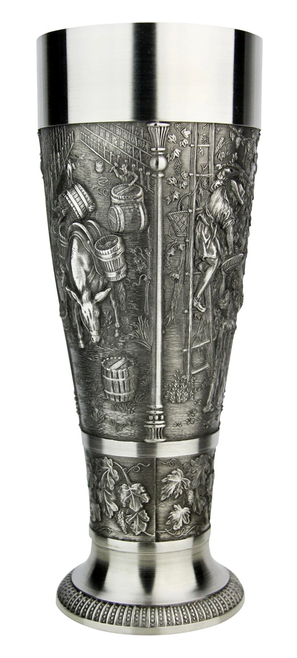 Grape Harvest Pewter Wheat Beer Tulip 4 Grape Harvest Pewter Wheat Beer Tulip - Image 2