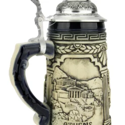 Greece Beer Stein Rustic Blue -Deals Steinking Store Greece Beer Stein Rustic Cobalt Blue K313GBLE LS SM 08278.1667685030