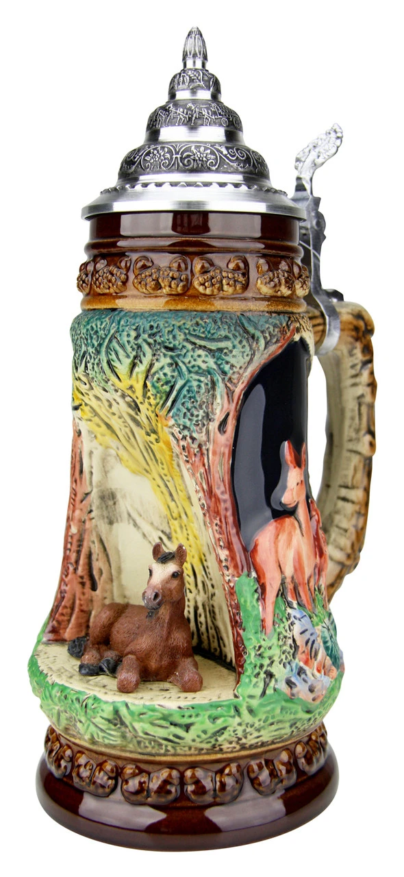Horse Wildlife Grotto Beer Stein 7 Horse Wildlife Grotto Beer Stein - Image 5