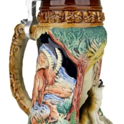 Howling Wolf Wildlife Grotto Beer Stein 7 Howling Wolf Wildlife Grotto Beer Stein -Deals Steinking Store Howling Wolf Wildlife Grotto Beer Stein K335BHW A SM 97090.1547158702