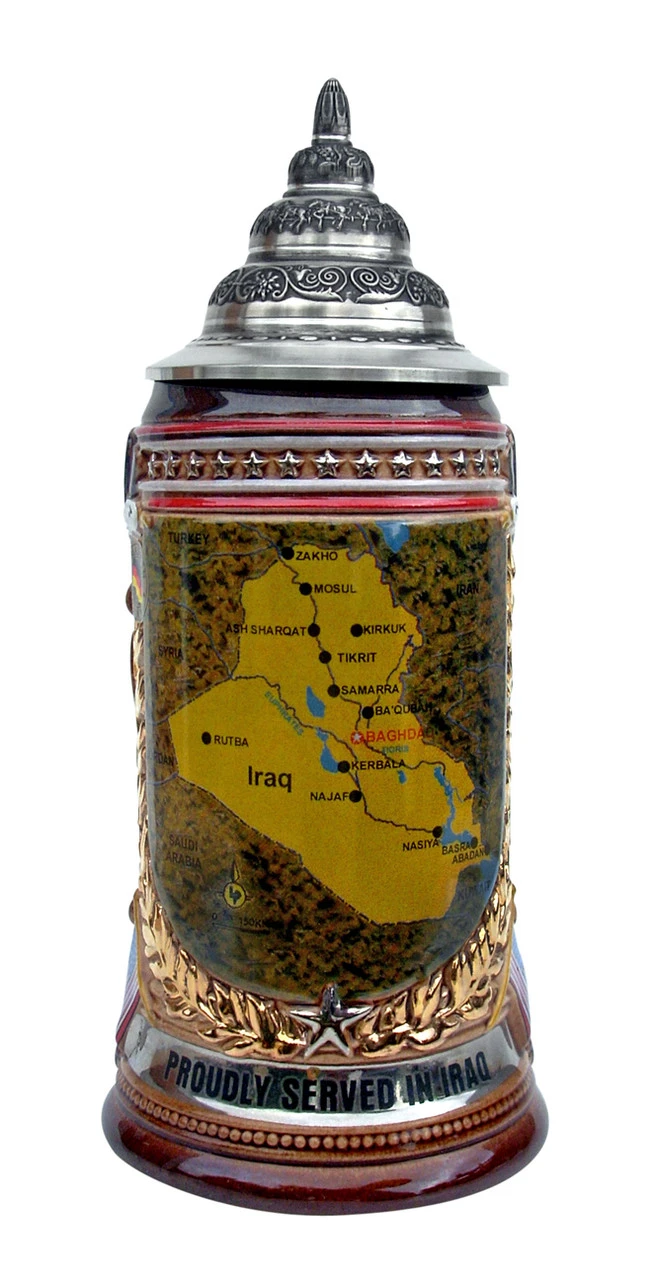 Iraq Commemorative Beer Stein 3 Iraq Commemorative Beer Stein