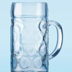 Dimpled Oktoberfest Glass Beer Mug 1 Liter 10 Dimpled Oktoberfest Glass Beer Mug 1 Liter -Deals Steinking Store Isar Tankard 71101.1300562705
