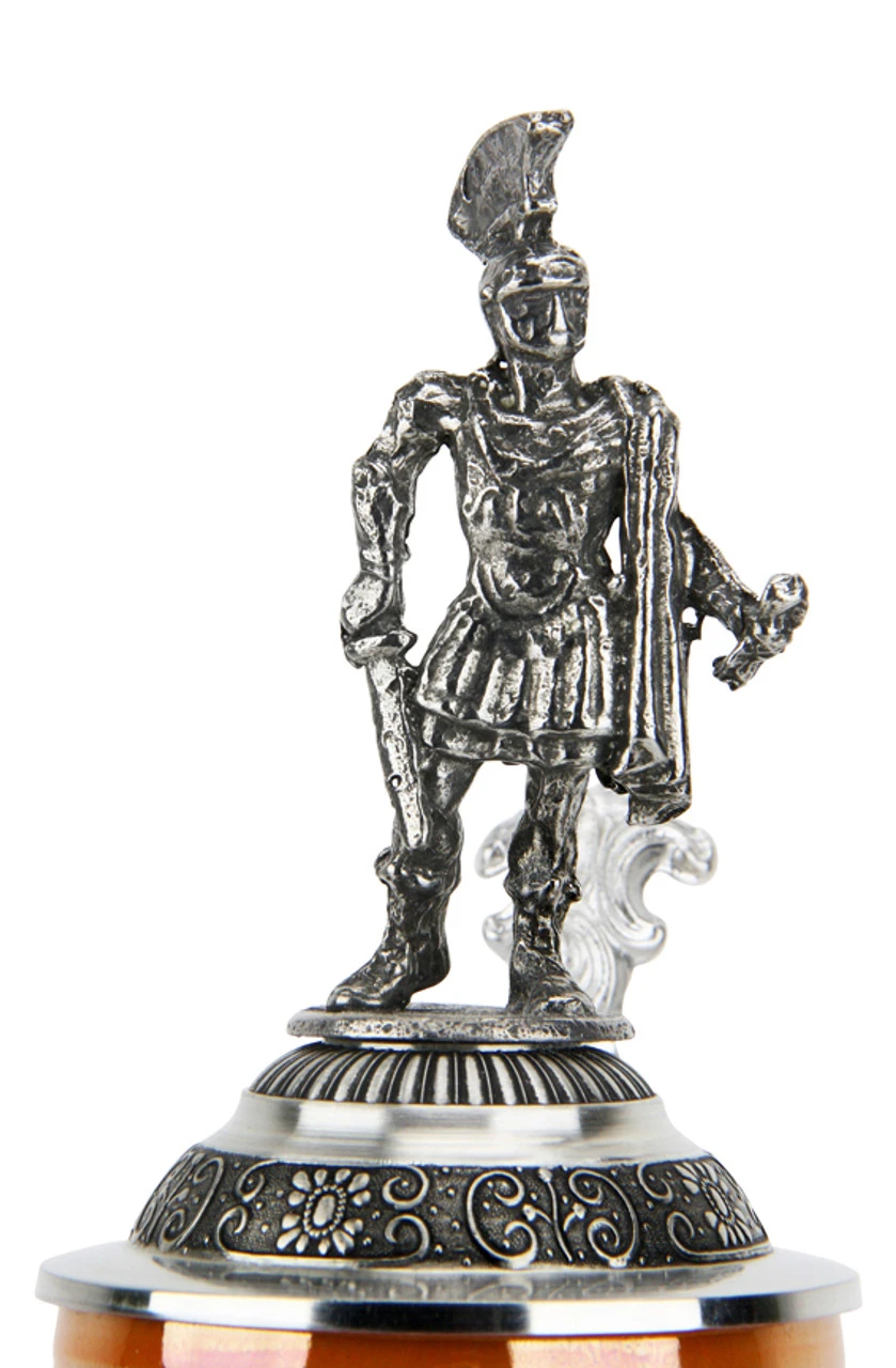 Italian Emperor Imperator Caeser Beer Stein | Legionnaire Lid - Image 6