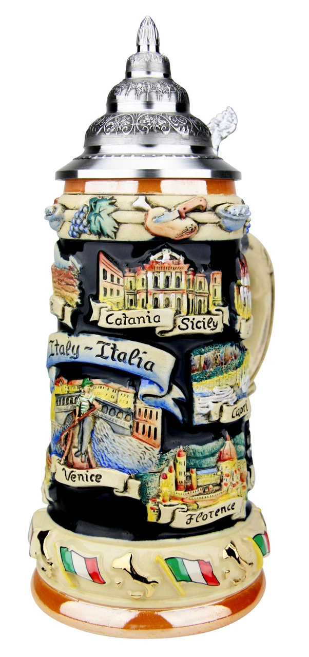 Italy Panorama Beer Stein 4 Italy Panorama Beer Stein - Image 2