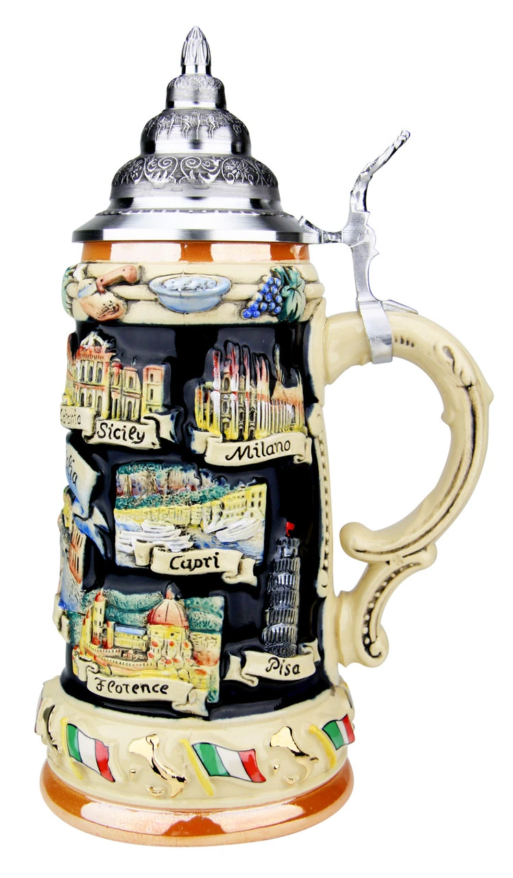 Italy Panorama Beer Stein 5 Italy Panorama Beer Stein - Image 3