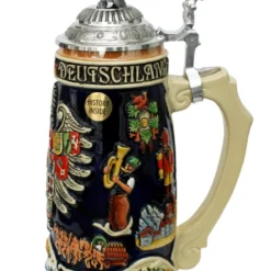 Deutschland Legacy Beer Stein | Beer Maiden Lid And Pewter Base -Deals Steinking Store K1010BZF RS SM 05707.1417106368