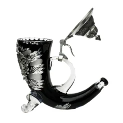 Lord Of Crystal Deutschland Horn Beer Stein -Deals Steinking Store K6037S Lord of Crystal Deutschland Horn 0.5 liter black RS 20869.1399044875
