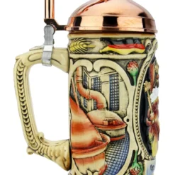 King Gambrinus Brewers Prosit Beer Stein | Copper Kettle Lid -Deals Steinking Store King Gambrinus Brewers Prosit Beer Stein Copper Kettle Lid K358C LS SM 69100.1611514980