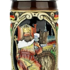 King Gambrinus Brewers Prosit Beer Stein