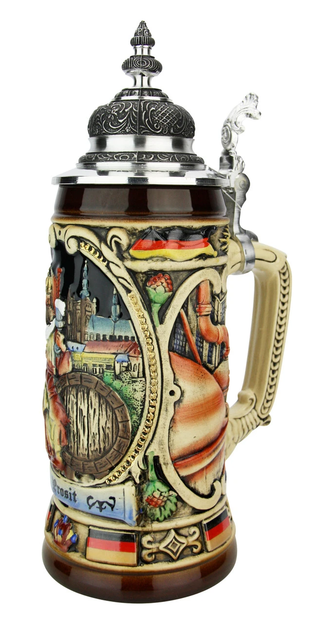 King Gambrinus Brewers Prosit Beer Stein 5 King Gambrinus Brewers Prosit Beer Stein - Image 3