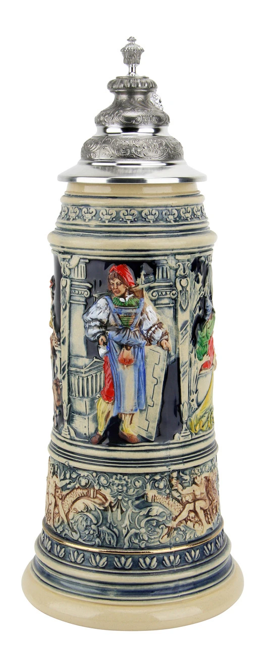 King Limitaet 2007 | Medieval Master Craftsman Handpainted Beer Stein 3 King Limitaet 2007 | Medieval Master Craftsman Handpainted Beer Stein