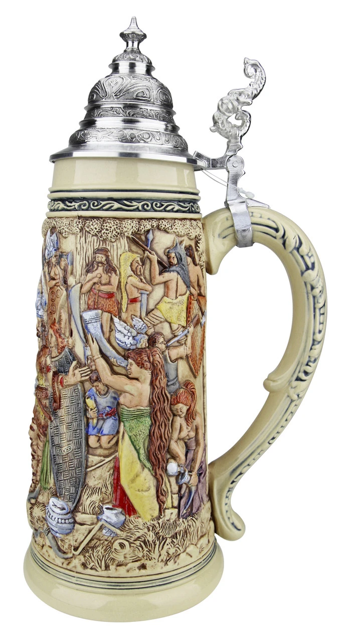 King Limitaet 2018 | Old German Victory Feast Handpainted Beer Stein - Image 3