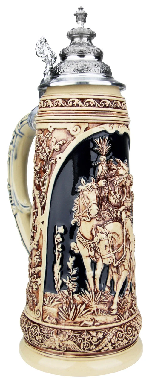 King Limitaet 2019 | Falcon Hunt Antique Style Beer Stein - Image 2
