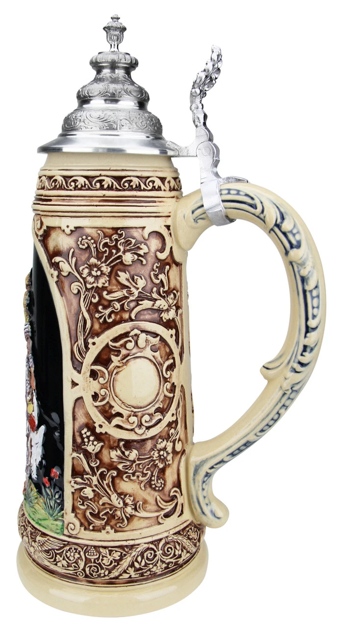 King Limitaet 2019 | Falcon Hunt Handpainted Beer Stein 5 King Limitaet 2019 | Falcon Hunt Handpainted Beer Stein - Image 3