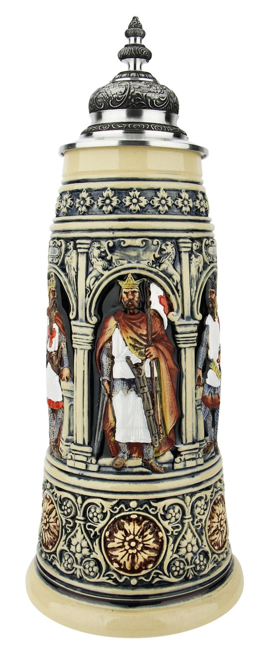 King Limitaet 2023 | Crusaders Handpainted Beer Stein - Image 2