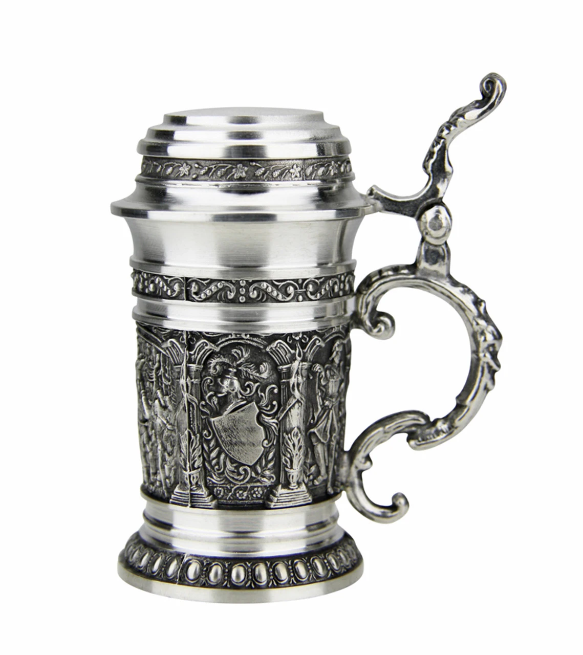 Knights Schnapps Pewter Mini Stein | 1.5oz 4 Knights Schnapps Pewter Mini Stein | 1.5oz - Image 2