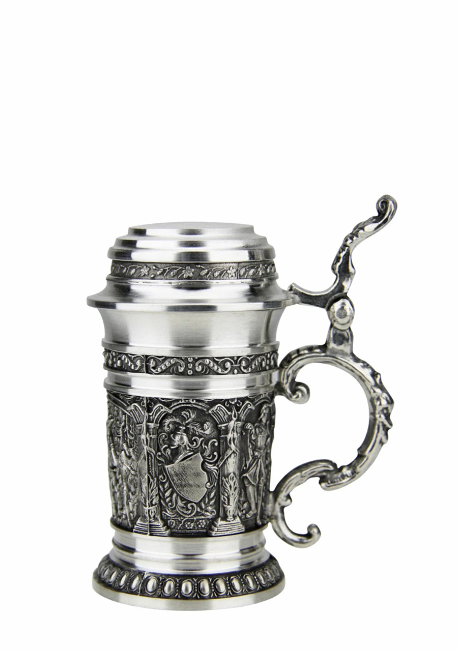 Knights Schnapps Pewter Mini Stein | 1.5oz