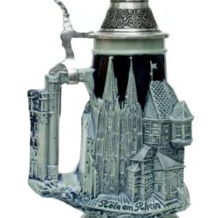 Rhein River Towns Souvenir Beer Stein Cobalt -Deals Steinking Store Koln Rudesheim Koblenz Souviner Beer Stein KT0635EZ LS SM 83728.1401735869