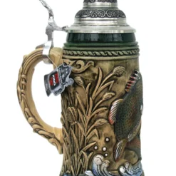 Large Mouth Bass Beer Stein Rustic -Deals Steinking Store Large Mouth Bass Beer Stein LS SM 27122.1401735854