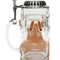 Lederhosen Glass Beer Stein 0.5 Liter 13 Lederhosen Glass Beer Stein 0.5 Liter -Deals Steinking Store Lederhosen Glass Beer Stein 0.5 Liter K2000030 Back SM 06176.1447173676