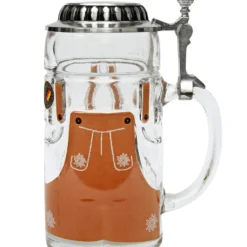 Deals Steinking Store 6 Lederhosen Glass Beer Stein 0.5 Liter