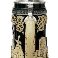 Leif Erikssen Viking Beer Stein Cobalt -Deals Steinking Store Leif Erikssen Viking Beer Stein Cobalt K1011BLE Back SM 99939.1417531238