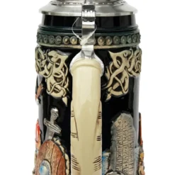 Leif Erikssen Viking Beer Stein -Deals Steinking Store Leif Erikssen Viking Beer Stein K1011BL Back SM 39599.1417531263