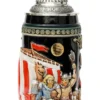 Leif Erikssen Viking Beer Stein With Viking Lid