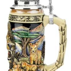 Lion King Of Beasts Beer Stein -Deals Steinking Store Lion King of Beasts Beer Stein K959 RS SM 30613.1586812649