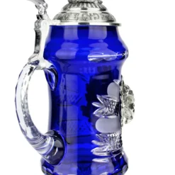 Lord Of Crystal Eagle German Beer Stein Blue | 3D Eagle Lid | Talon Feet -Deals Steinking Store Lord of Crystal Eagle German Beer Stein Blue 3D Flying Eagle Lid K6004BZFAFL BackA SM 27581.1575135858